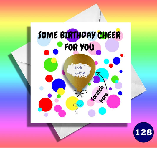 Birthday Scratch card. Some birthday cheer for you