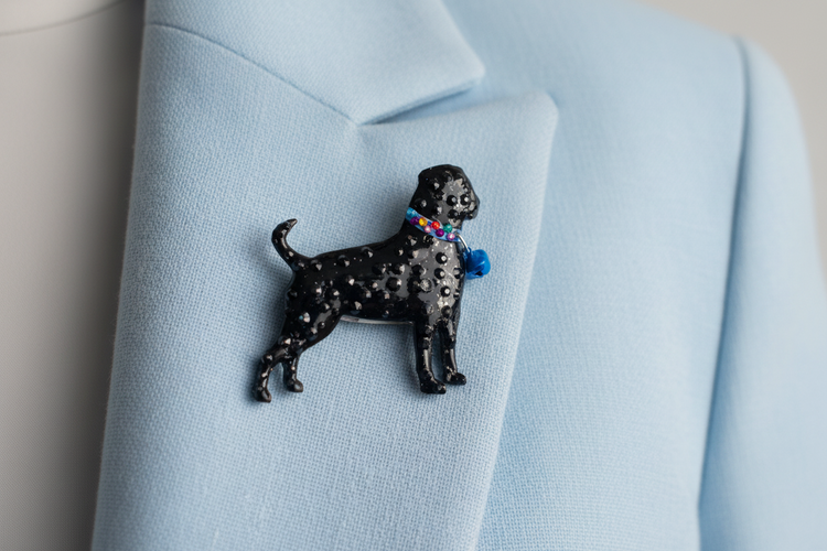 Dog brooch – Boxer dog. Handmade pretty dog brooch