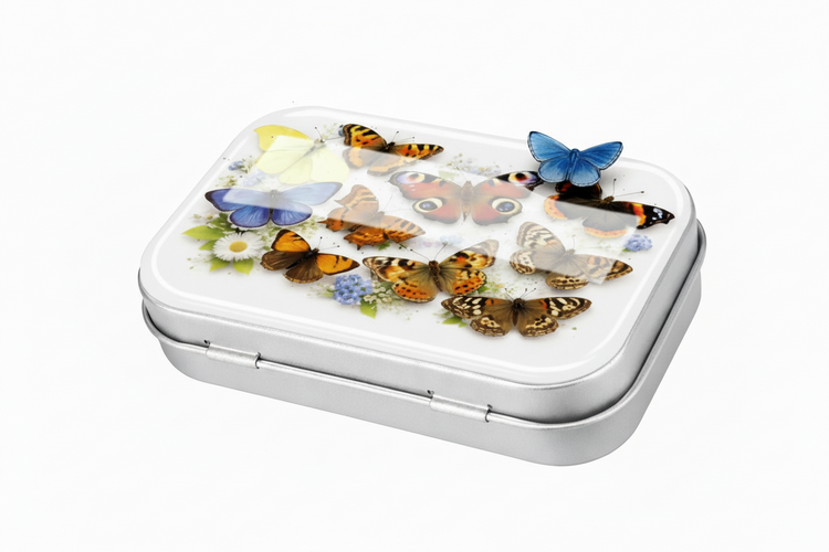British Butterfly decorative Tin β Set
