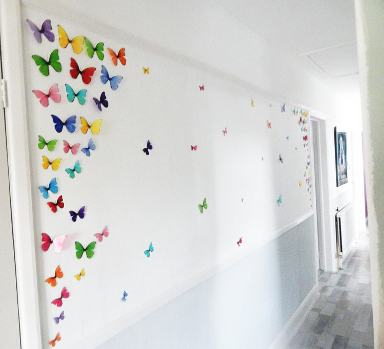 Butterfly wall display, butterfly lamp decor. Butterfly lights, unique