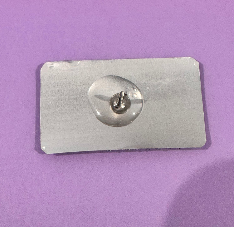 Fairy Dust Powered, fairy dust gift.Lapel Pin, Badge Gift.Made from recycled tin cans. Tin pin not enamel. Fun pin. Unique handmade tin pin