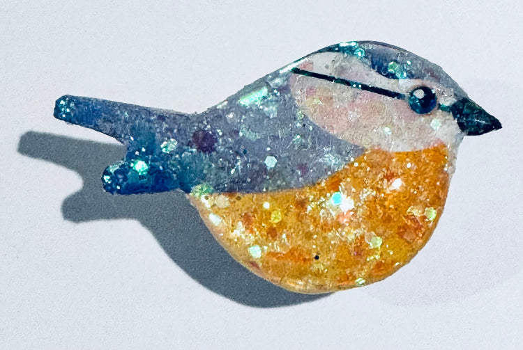 Bluetit enamel pin