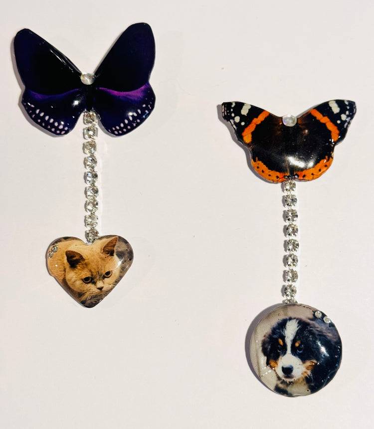 dog and cat photo pet pin for memorial
