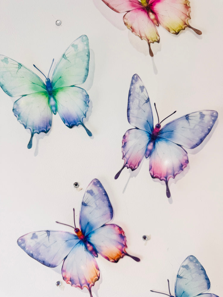 pastel butterflies wedding decorations .Table decorations