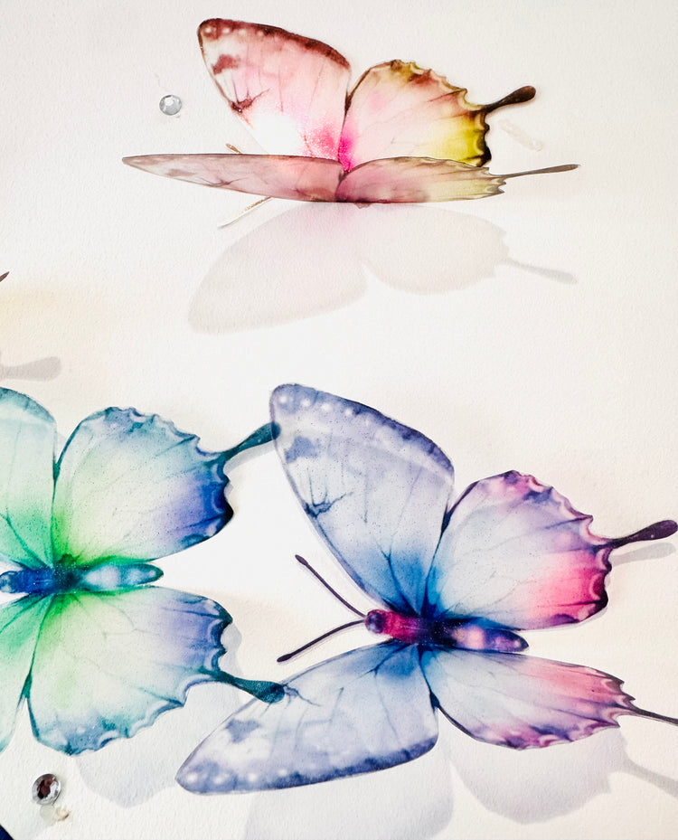 pretty wedding wall butterfly decorations