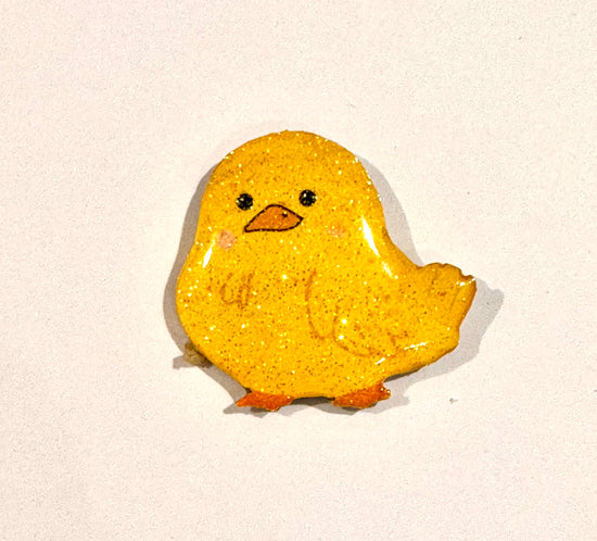 Duck enamel pins. Handmade from tin cans