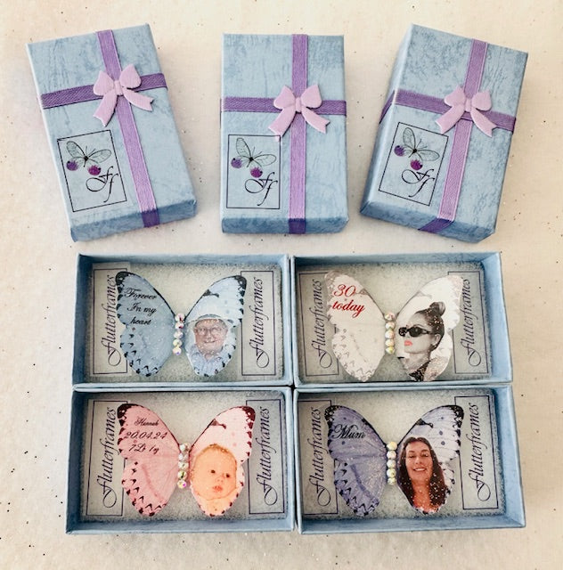 butterfly photo memento funeral, memorial