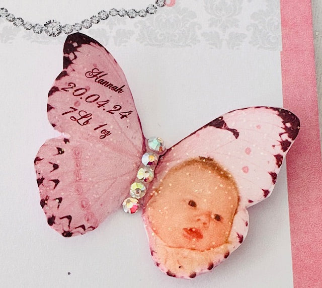 personalised photo new baby keepsake