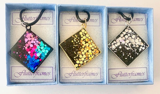 Quirky unique, not on the high street resin jewellery