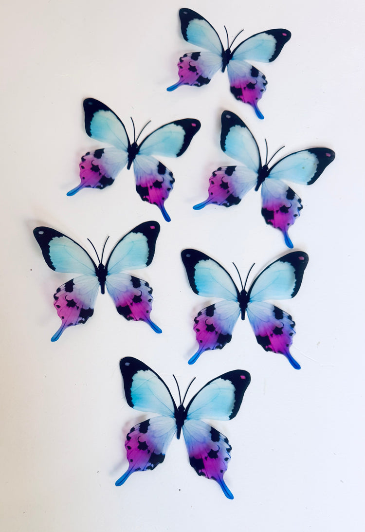 lilac wedding butterflies