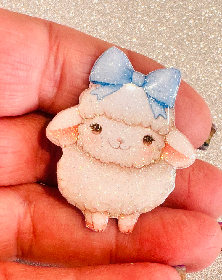 cute sheep magnet from recycled tin cans