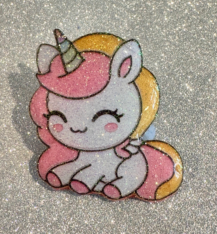 Cute unicorn enamel pin
