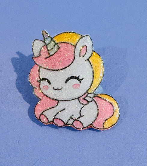 kid's unicorn enamel pin