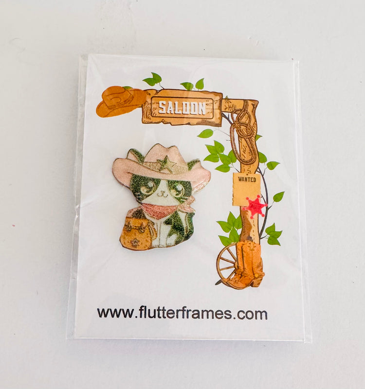 Line dancing cat with pink cowboy hat