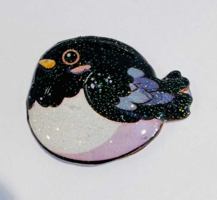 Cute Blackbird fridge magnet