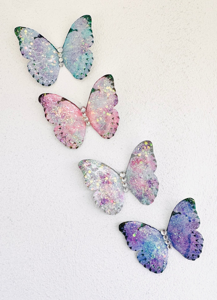 outdoor metal butterfly 3d stickers