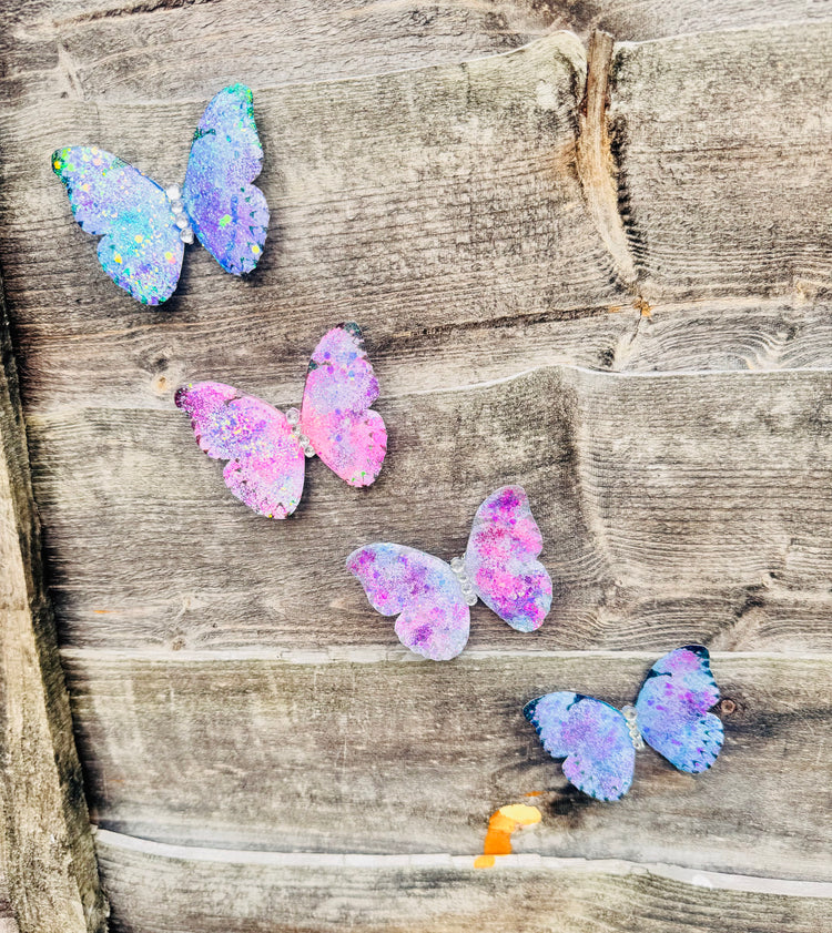 pretty outdoor metal butterfly 3d stickers