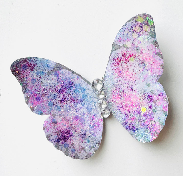 white outdoor metal butterfly 3d stickers