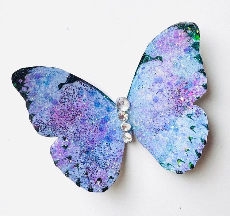 blue outdoor metal butterfly 3d stickers