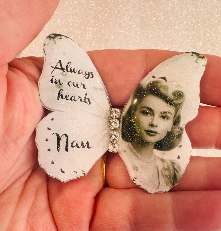 photo butterfly gift. Bereavement