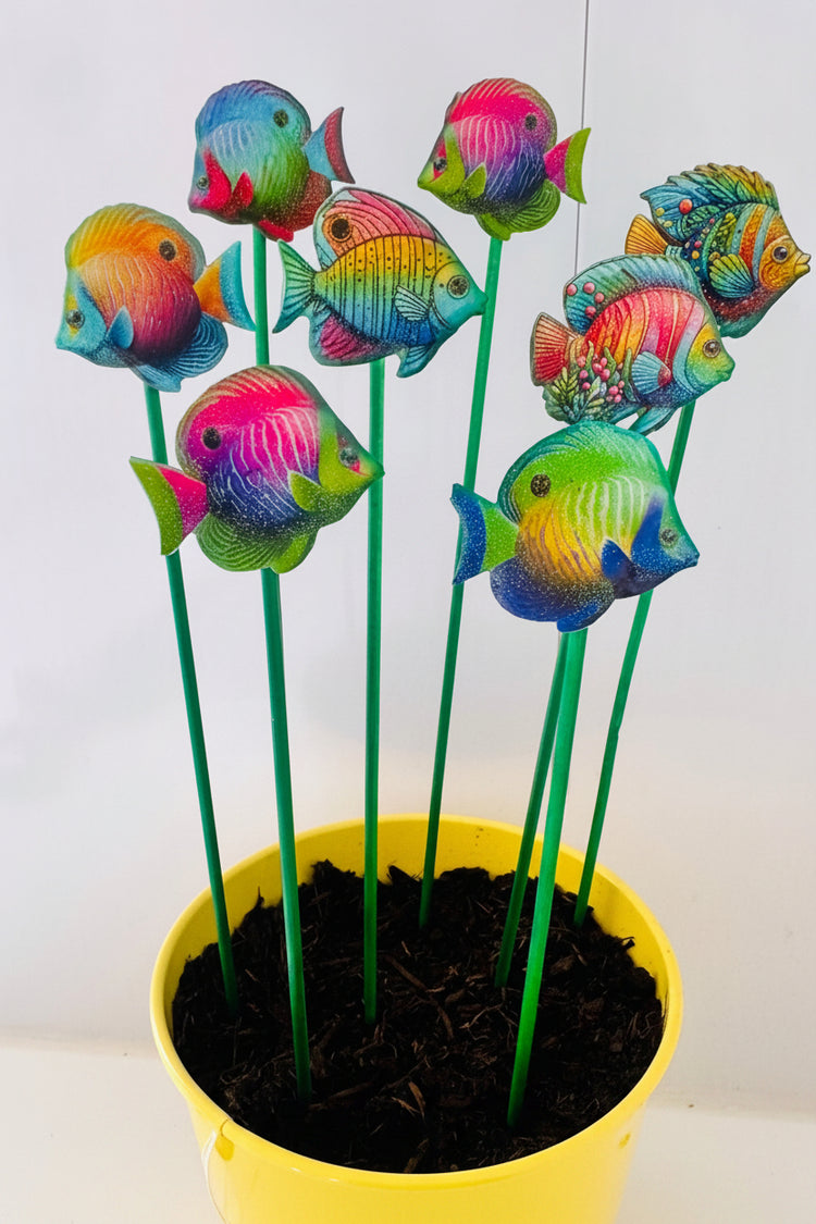 Tropical fish plant stake