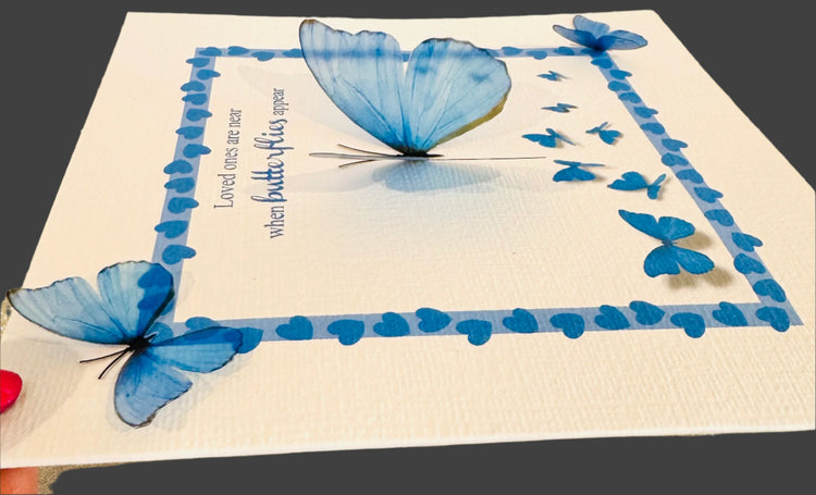 Beautiful personalised butterfly card
