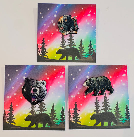 Canada Black Bear Enamel Pin or magnet