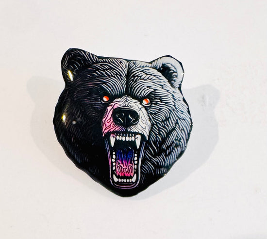 Black Bear Enamel Pin Badge