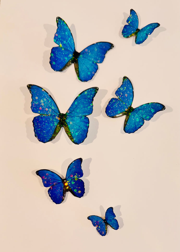 Metal 3d Butterfly, decor embellishments. Metal butterfly wall art. Exquisite decorations. Kitchen and bathroom embellishments. Cake Decor
