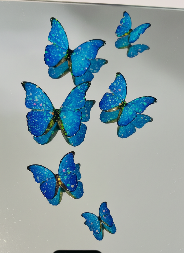 Metal butterfly 3D wall art , handmade