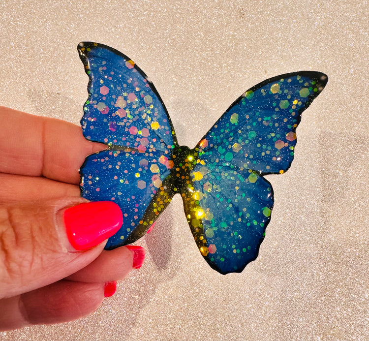 Kitchen and bathroom butterfly embellishments.
