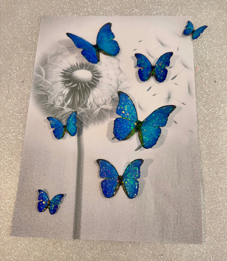Metal butterflies for your home. Blue Morpho