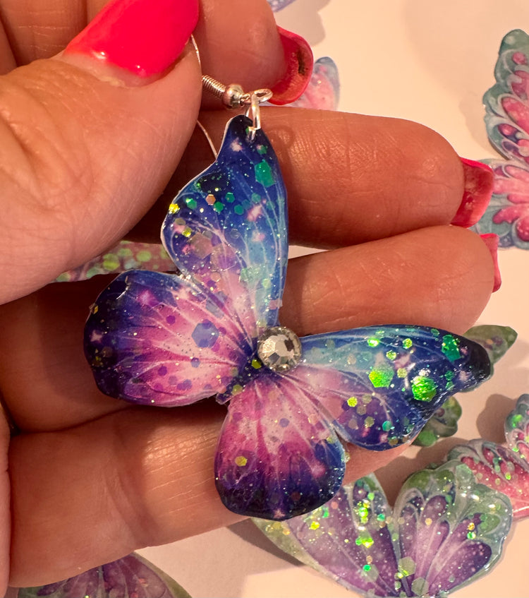 beautiful handmade butterfly earrings