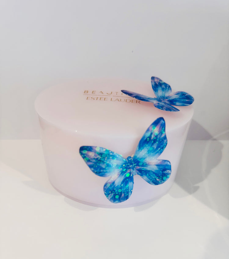 metal 3d butterfly stickers