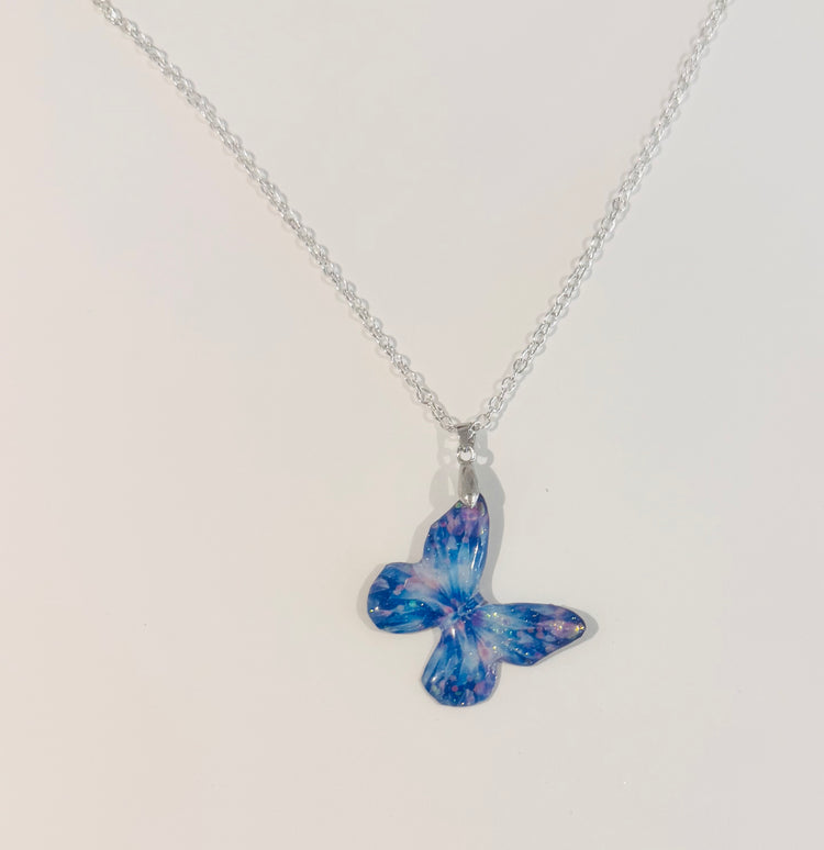 blue butterfly pendant