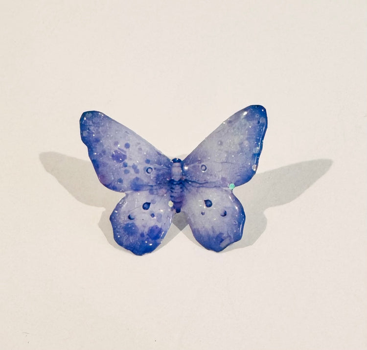 lilac butterfly pin