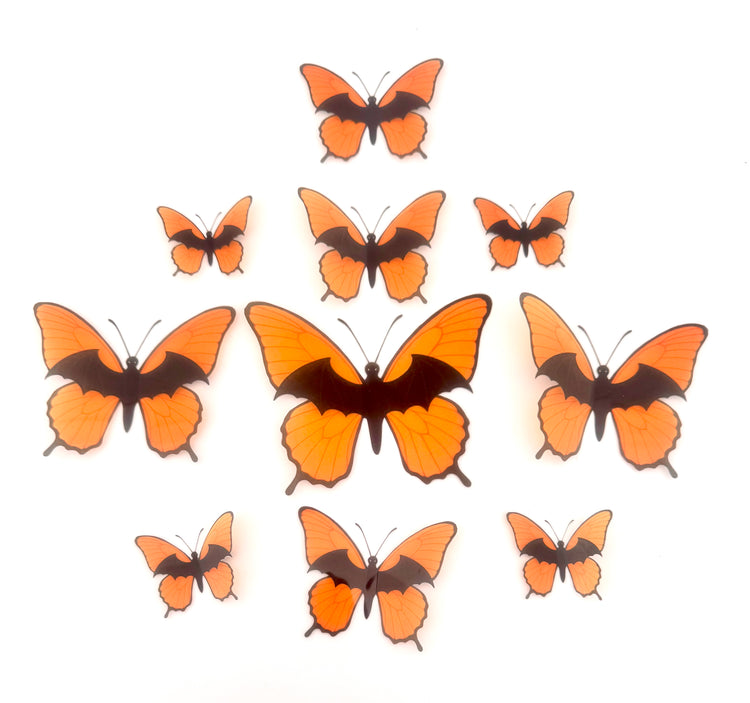 Halloween butterfly wall stickers