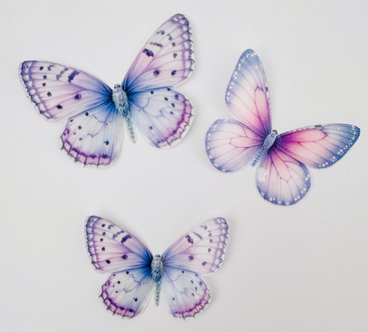 lilac 3d butterfly stickers Wedding cake
decor