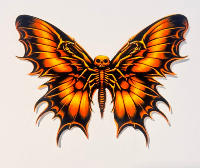 Halloween butterfly 3d decor. Set of 4.