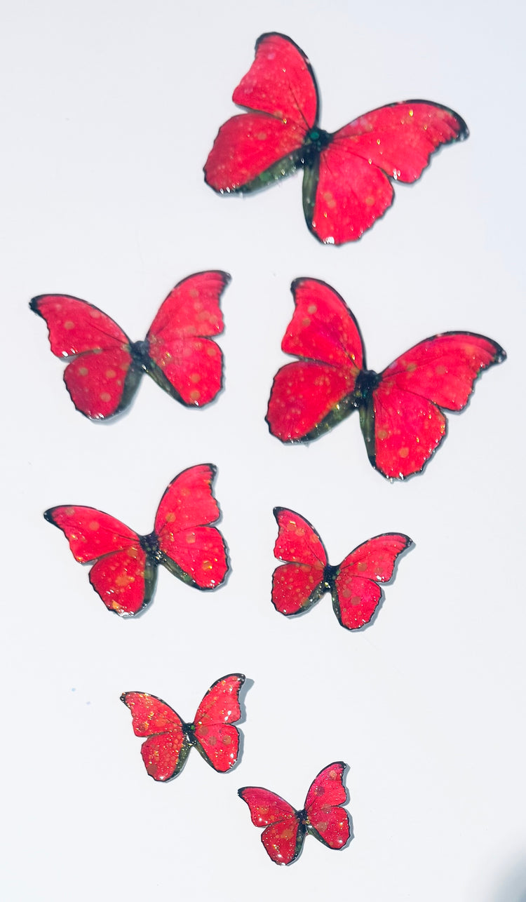 tin can 3d Butterfly, decor embellishments.