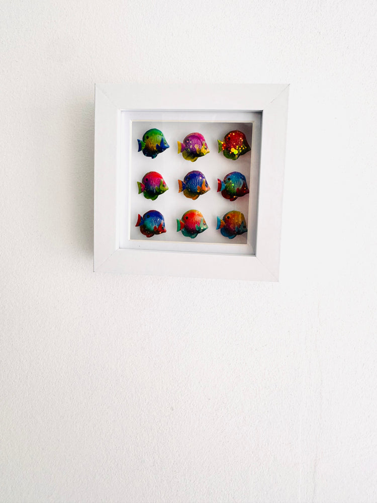 Metal fish wall art picture