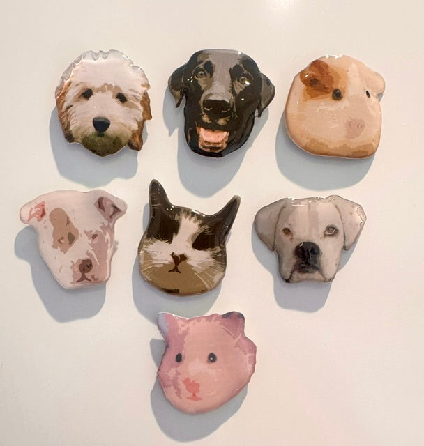 custom photo pet pins