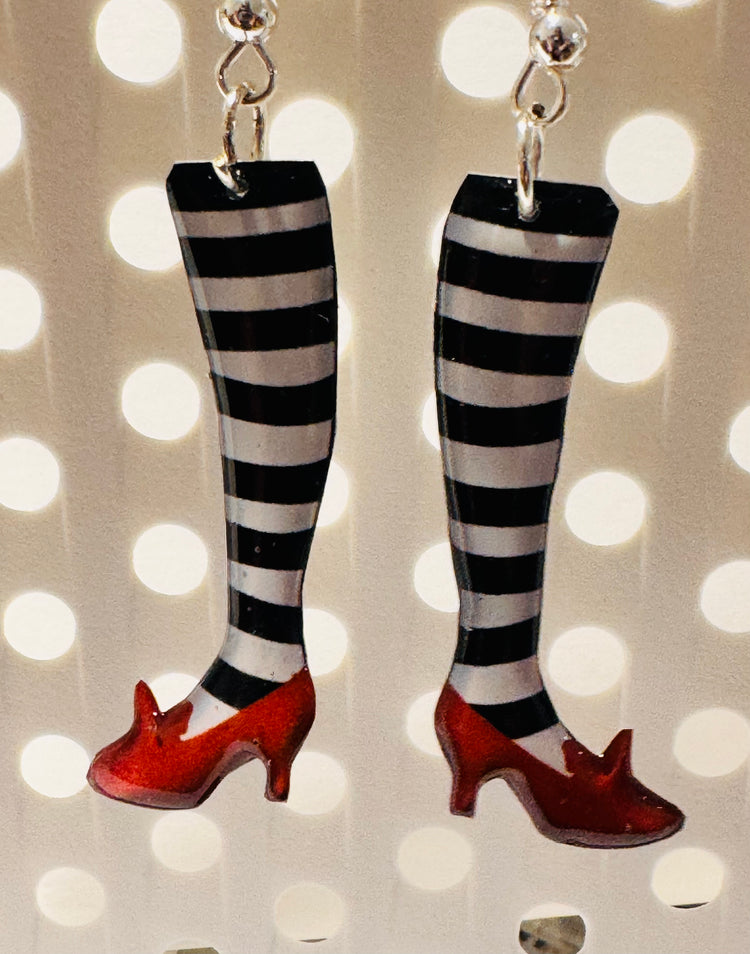 Wizard of Oz earrings.