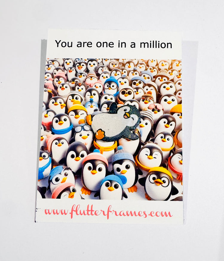 cute penguin enamel pin