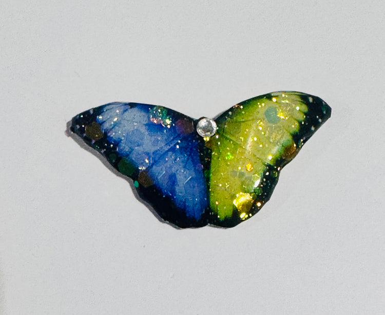 Inspirational butterfly pin. Butterfly handmade pin. If nothing ever changed, there'd be no butterflies
