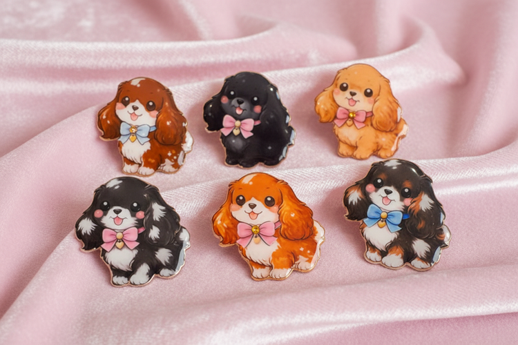 Cocker Spaniel Dog pins/brooches Handmade