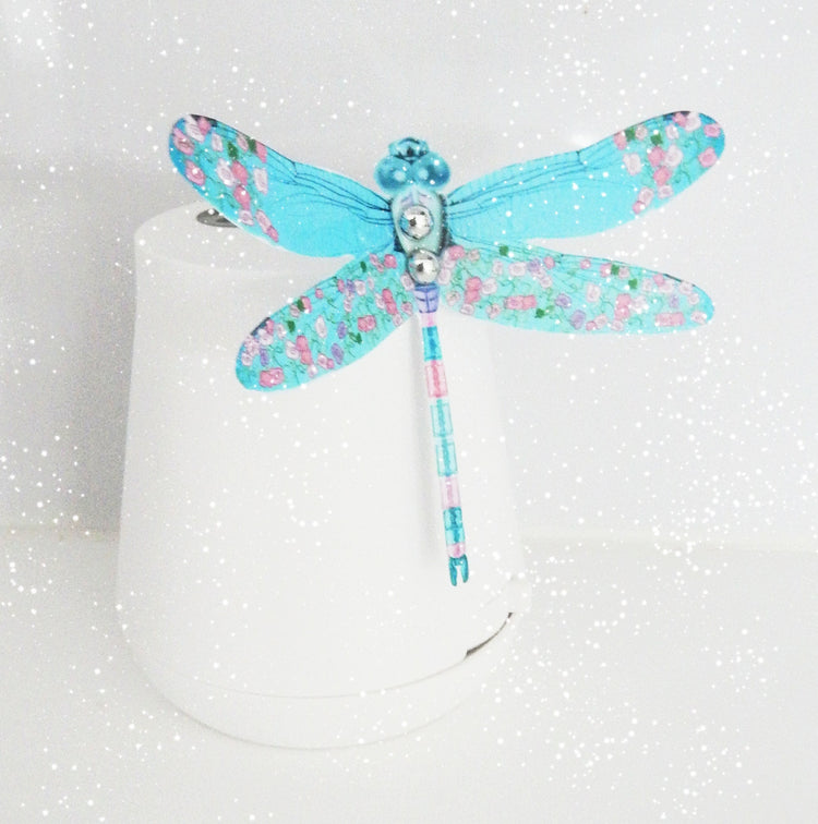 teal accessory for mirror, pot , wall