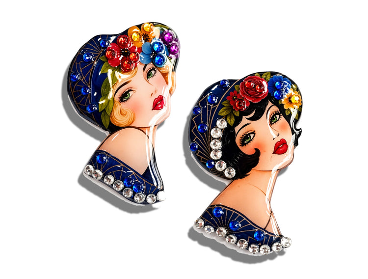 Retro fashion brooch