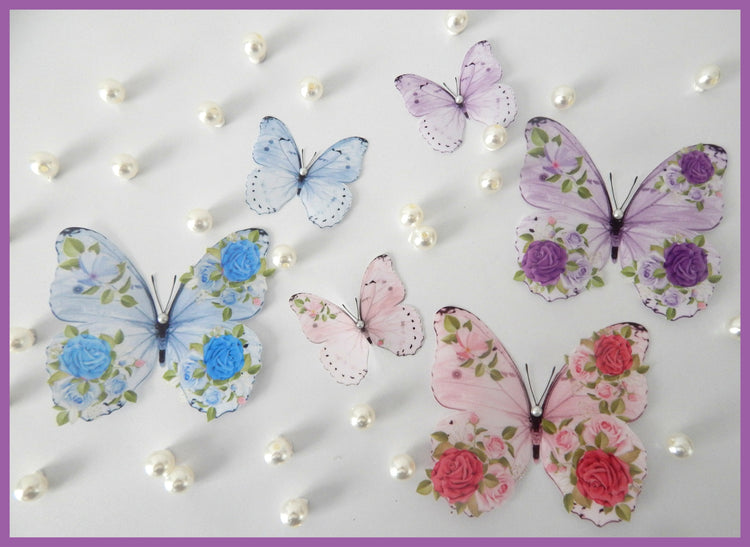 shabby chic butterflies