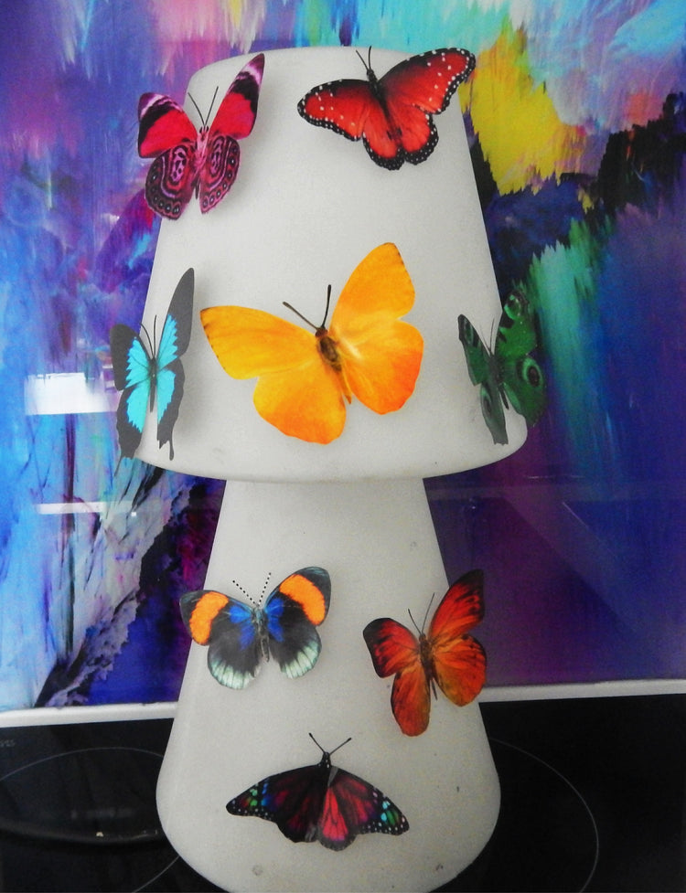 natural Tropical 3D butterflies stickers